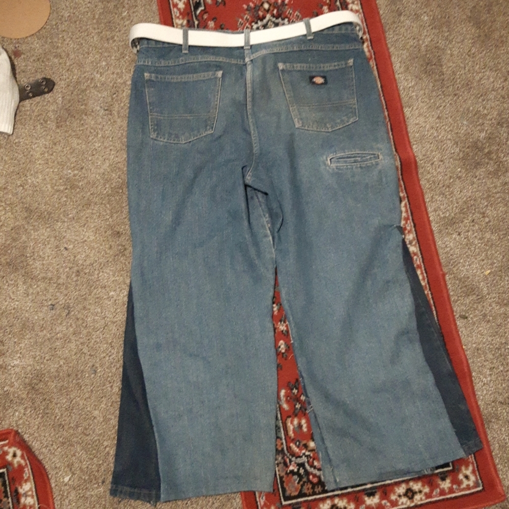 Blue washed Dickie double knees made by This seller